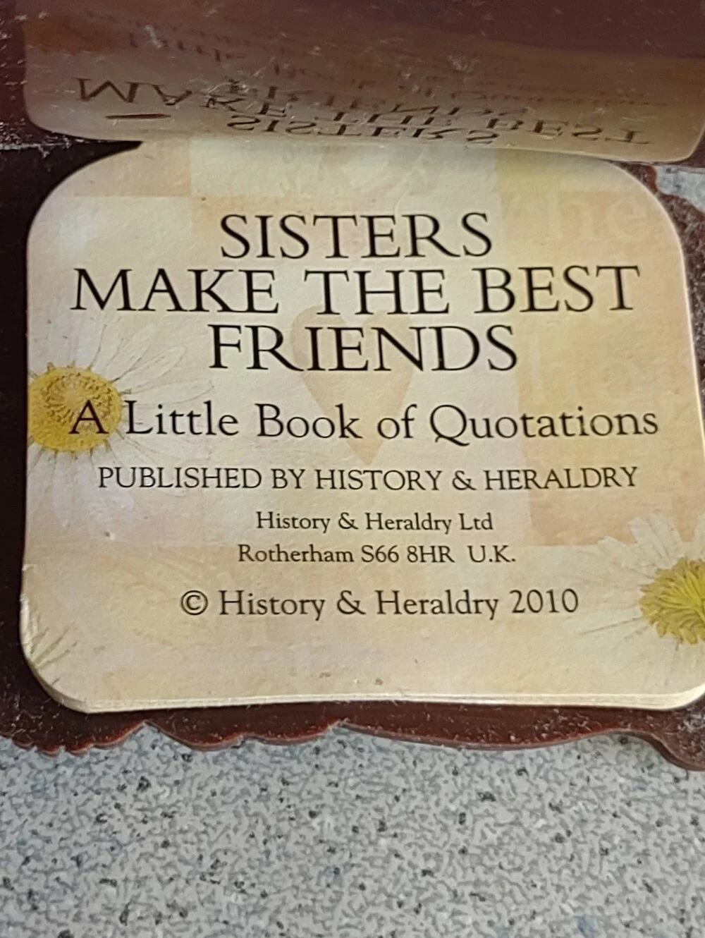 History+Heraldry rubber booklet